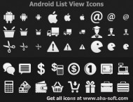 Android ListView Icons screenshot